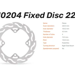 Moto-Master Bremsscheibe hinten passend für Honda - 110204 Neu