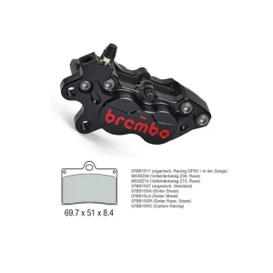 Direktkauf Brembo Axiale Bremszange P4 30/34 RB, CNC 40 mm, schwarz, links, Sp. Ed. - 20475657