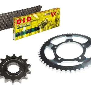 Kostenloser Rückversand DID Kettensatz passend für KSR Moto TR 125 SM ie / CBS (Bj.13-) DID428 Kette