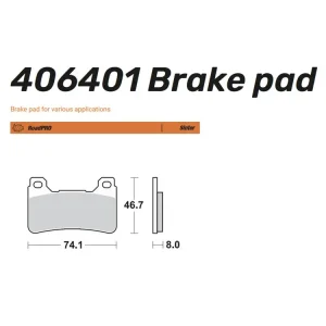 Moto-Master Bremsbelag vorn Sinter Road Pro 406401 / Carbon Racing 406406 Nur Heute