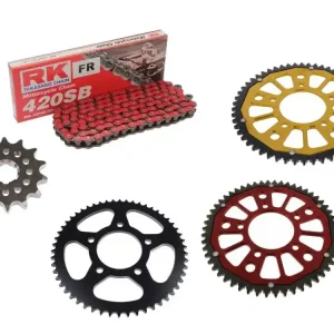 RK Kettensatz passend für SWM SM 125 R / Factory CBS (Bj.2017-2020) RK428HSB Kette farbig Markenprodukt