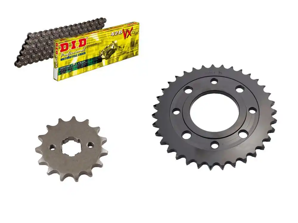 Bestseller DID Kettensatz passend für Honda CB125 F / CBS JC64 JC74 (Bj.15-) DID428 Kette