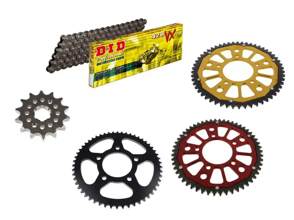 Wochenendangebot DID Kettensatz passend für SWM Varez 125 (Bj.20) DID428 diverse Kette