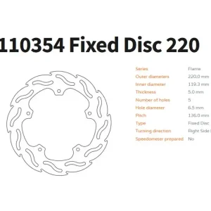 Moto-Master Bremsscheibe Flame hinten passend für BMW S 1000 RR K46 K67 - 110354 Meistverkauft