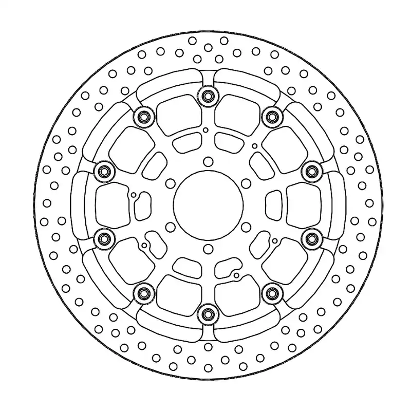 Bremsscheibe Halo T-Floating Racing Ø 320 / 6,0 mm vorne links/rechts passend für BMW S 1000 Beliebt