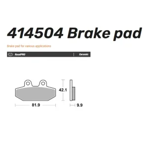 Meistverkauft Moto-Master Bremsbelag hinten passend für Harley Davidson organisch / sinter - 414504 414502