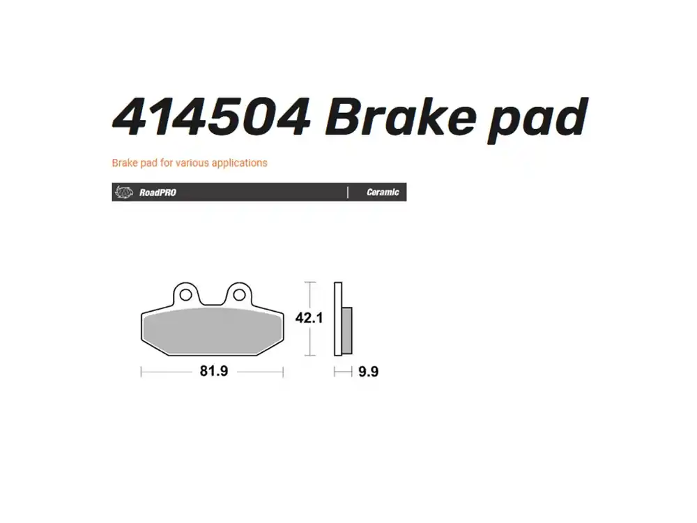 Meistverkauft Moto-Master Bremsbelag hinten passend für Harley Davidson organisch / sinter - 414504 414502
