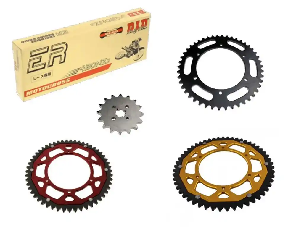 Gratis Versand DID Kettensatz passend für Derbi 50 Senda SM DRD Racing / Evo (Bj.07-16) DID420 Kette