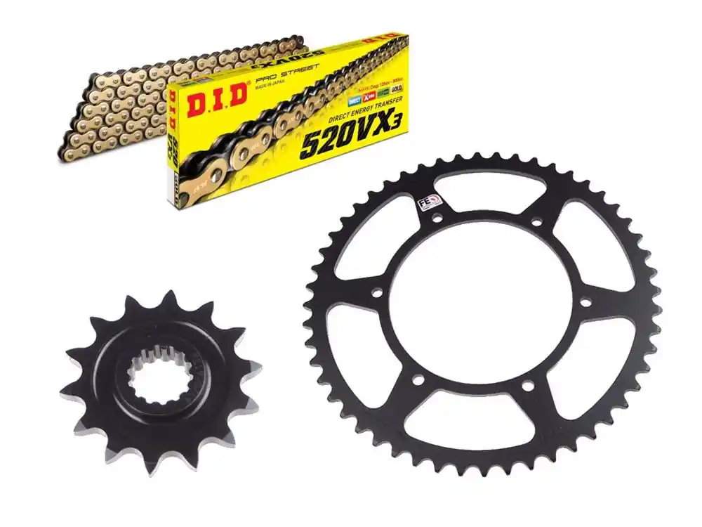 DID Kettensatz Fantic Caballero Flat Track (Bj.19-20) DID520VX3 Kette Sonderaktion