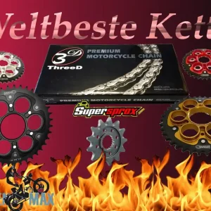 Solange Der Vorrat Reicht 3D Kettensatz Stealth passend für Ducati Panigale 1199 /R ABS (13-) Afam ThreeD 3D520Z High Performa