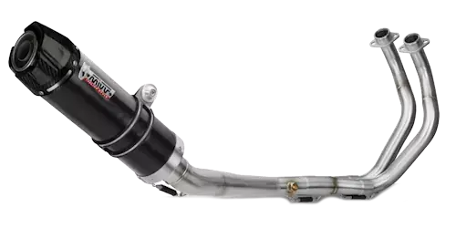 Bestseller MIVV GP-C Edelstahl Schwarz mit Carbonendkappe passend für Yamaha MT-07 / FZ-07 2014–2023