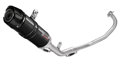 Schneller Versand MIVV GP-C Edelstahl Schwarz Mit Carbonendkappe passend für YAMAHA MT-125 2015-2019