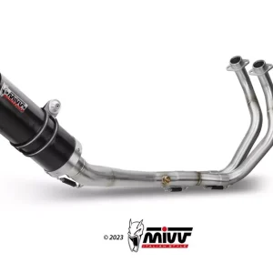 Nur Für Kurze Zeit MIVV GP-C Edelstahl Schwarz mit Carbonendkappe passend für YAMAHA MT-07 / FZ-07 2014–2024