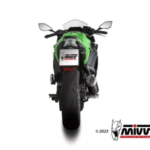 Zertifiziert MIVV GPpro Endschalldämpfer Edelstahl Schwarz passend für Kawasaki Z 650 / Ninja 650 (ab 2024)