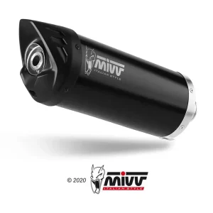 MIVV MOVER Endschalldämpfer Edelstahl Schwarz passend für Piaggio Medley 125 S 21-23 Super-Preis