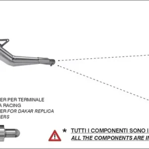 Kostenloser Rückversand ARROW Dakar Indy Race Edelstahl Endschalldämpfer passend für YAMAHA Tenere 700 19-23