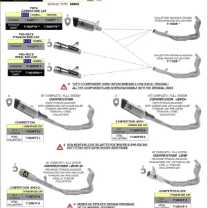 Sonderangebot ARROW PISTA Titan Endschalldämpfer passend für BMW M 1000 RR 20-23