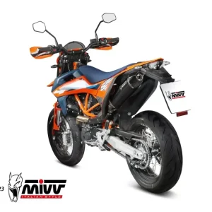 MIVV STR1 Endschalldämpfer Edelstahl Schwarz passend für KTM 690 Enduro R 19-20 Preisreduziert
