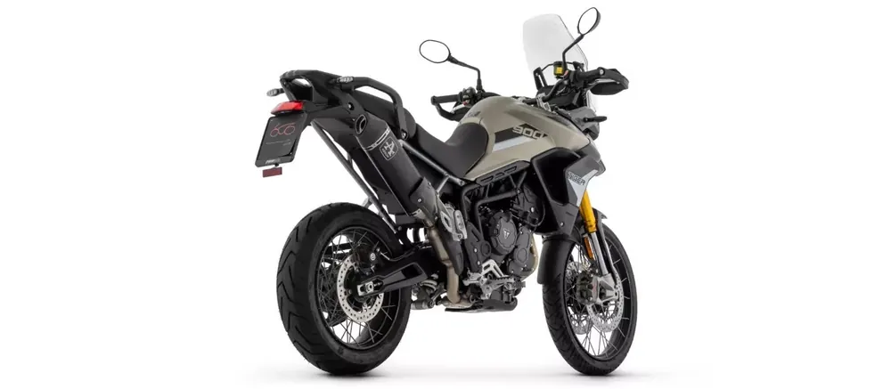 ARROW VELOCE Aluminium Schwarz Endschalldämpfer passend für Triumph Tiger 850-900 20-23 Wochenendangebot