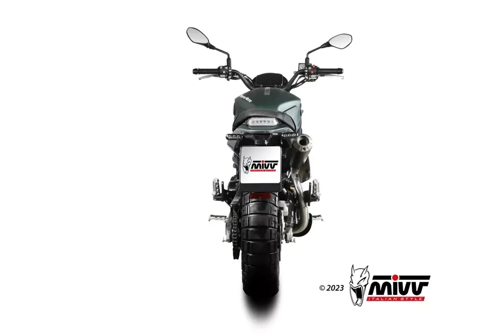 MIVV X-M1 Endschalldämpfer Edelstahl Schwarz passend für Benelli Leoncino 800 Trail 22-23 Bestseller