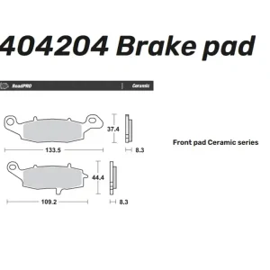 Kracherpreis Moto-Master Bremsbelag organisch / Sinter vorn - 404204 404201
