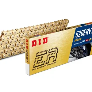 Kette DID520ERV7 gold 110 Glieder offen mit Nietschloss - professionelle Rennkette / Racing Geprüft