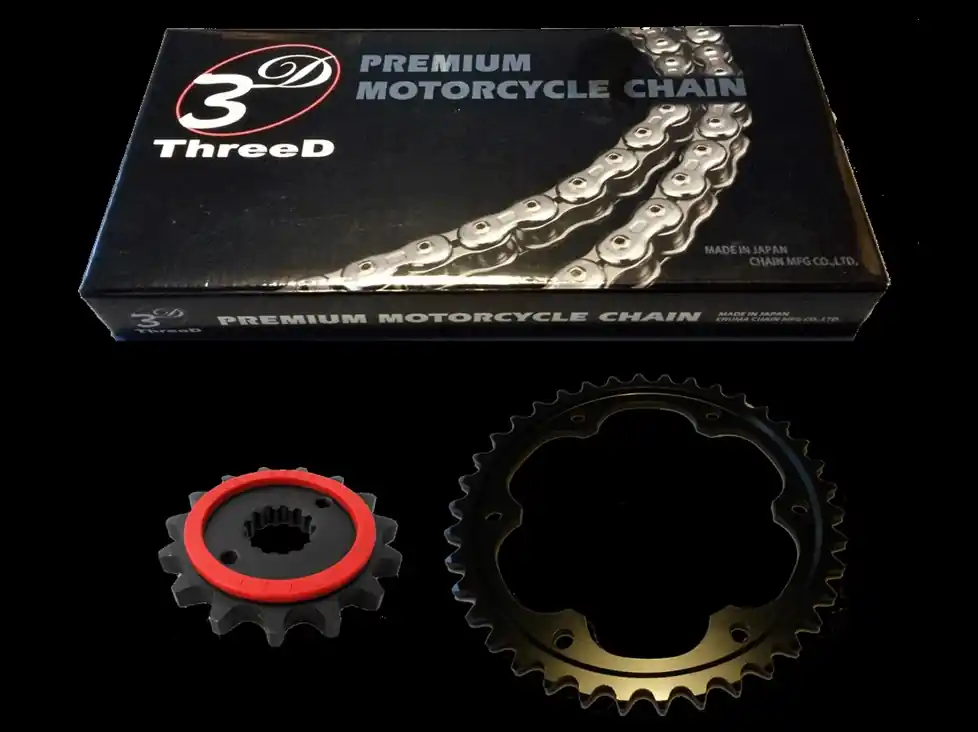 Top-Preis 3D ThreeD Kettensatz passend für KTM Super Duke 1290 R ABS (Bj.14-) 3D 525Z - weltstärkste Kette