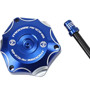 Geprüft Tankdeckel Aluminium blau passend für Yamaha YZ65