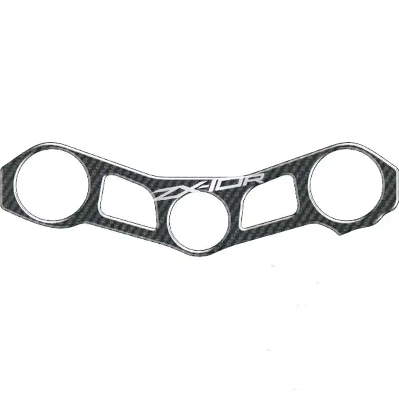 Gabelbrückenaufkleber Carbon passend für Kawasaki ZX 10R Ninja, Baujahre: 2011-2015 Kostenloser Versand
