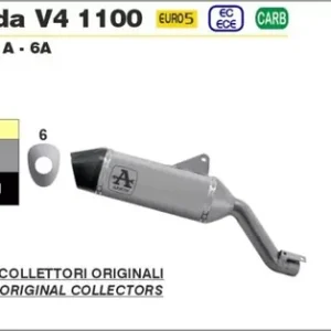 Bestpreis Arrow VELOCE Endschalldämpfer Titan Schwarz passend für Ducati Multistrada V4 1100 21-22