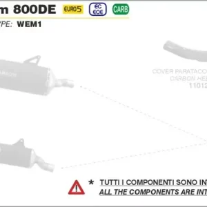 ARROW Krümmer passend für Suzuki V-STROM 800DE 23-24 Finale Aktion