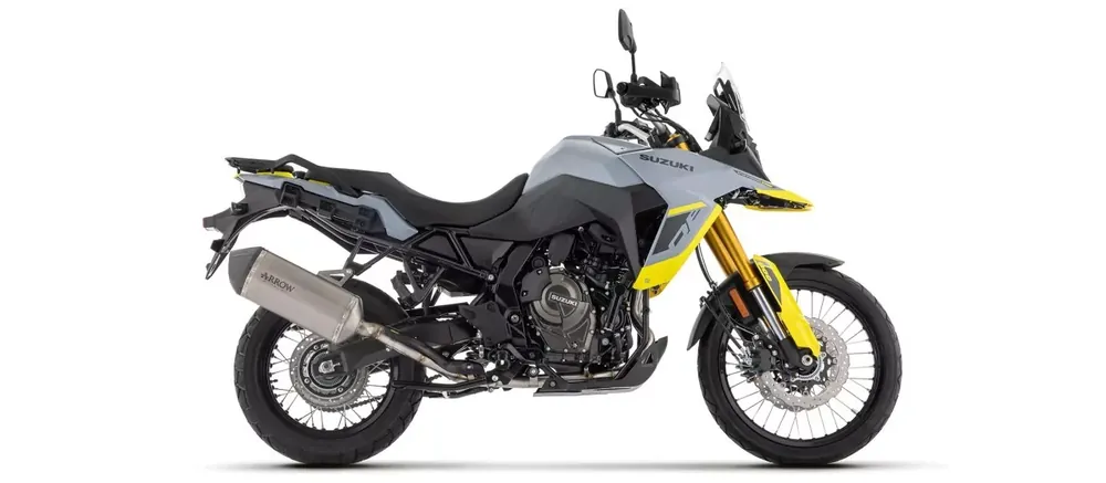 Zertifiziert ARROW SONORA Titan Endschalldämpfer passend für Suzuki V-Strom 800DE/SE 23-24