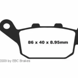 EBC Bremsbelag Sinter FA496HH hinten passend für Suzuki SFV 650 Gladius (Bj.09-) Markenprodukt