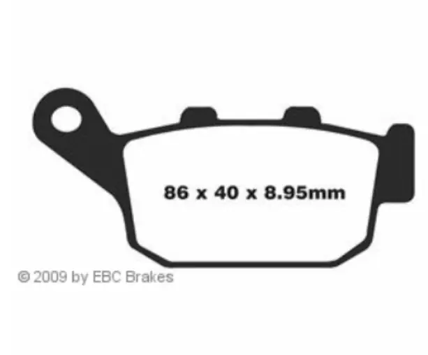 EBC Bremsbelag Sinter FA496HH hinten passend für Suzuki SFV 650 Gladius (Bj.09-) Markenprodukt