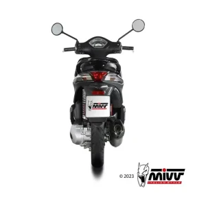 MIVV MOVER Endschalldämpfer Edelstahl Schwarz passend für PIAGGIO LIBERTY 125 19-23 Mega-Angebot