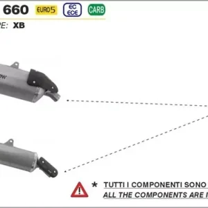 Arrow SONORA Titan Schwarz Endschalldämpfer passend für APRILIA Tuareg 660 Preis Gesenkt
