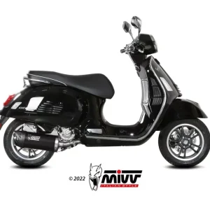 Angebot MIVV MOVER Edelstahl Schwarz Auspuff passend für Vespa GTS 300 21-23