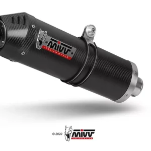 MIVV Oval Carbon Endschalldämpfer passend für Kawasaki Versys 650 21-23 Bestpreis