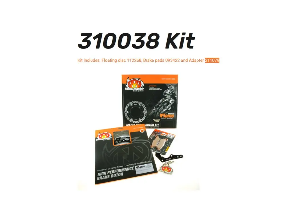 Moto-Master Bremsscheibe Oversize Flame Kit vorn passend für Beta RR 270mm - 310038 Schneller Versand