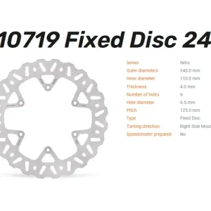 Moto-Master Nitro Mud Bremsscheibe hinten - 240mm - 110694 Sale