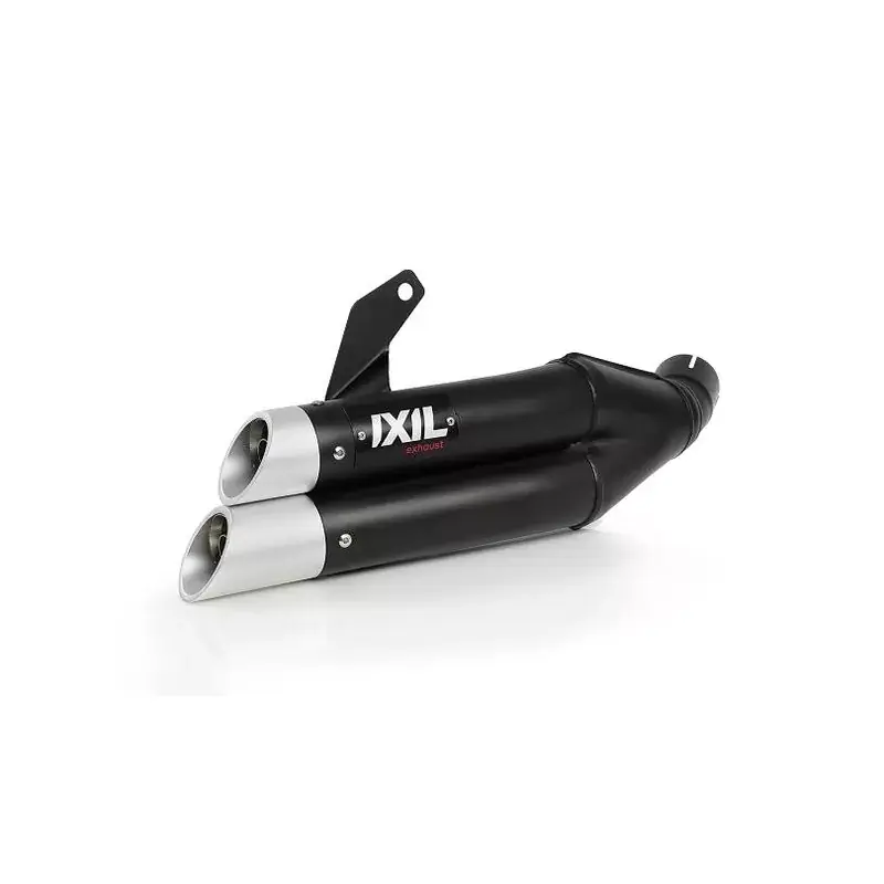 Angebot IXIL Hyperlow Endtopf Edelstahl schwarz / Alu-Endkappe passend für Honda NC 700/750 X/S und Integra