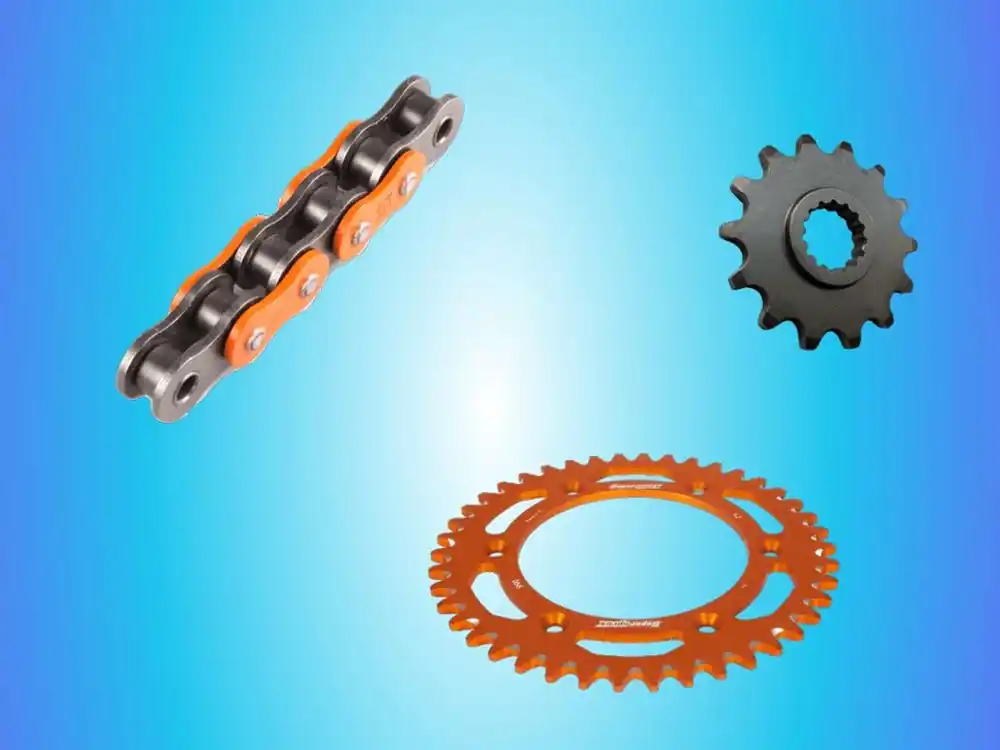 Afam Kettensatz passend für KTM 250 EXC Enduro (Bj.91-17) Afam A520XRR / MX4 farbige Kette orange Angebot