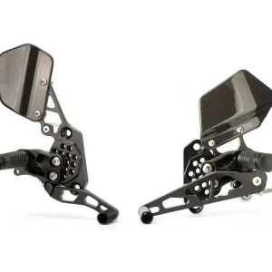 Gilles Fussrastenanlage AS31-Y09.B schwarz passend für Yamaha YZF-R6 RJ11 RJ15 (Bj.06-16) mit Teileg Saisonangebot