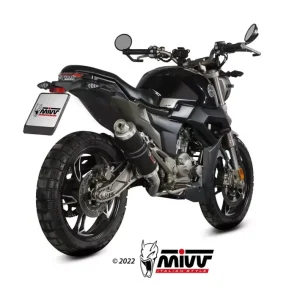 MIVV Komplettanlage GP Edelstahl Schwarz passend für Zontes 125 G1/U 21-24 Neue Ware