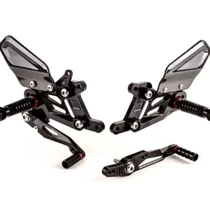 Zertifiziert Gilles Fussrastenanlage FXR-BM04-B passend für BMW S 1000 R / RR 2R10 (Bj.17-20) mit Teilegutachten