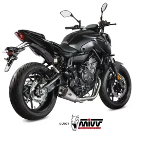 MIVV DELTA RACE Edelstahl Komplettanlage passend für YAMAHA MT-07/FZ-07 21-22 Echt