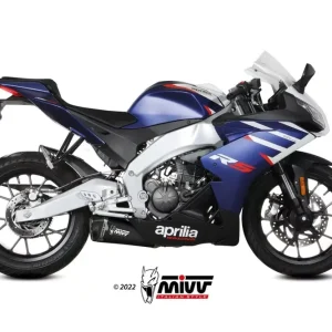 MIVV DELTA RACE Edelstahl Schwarz passend für APRILIA RS 125 21-24 Neu