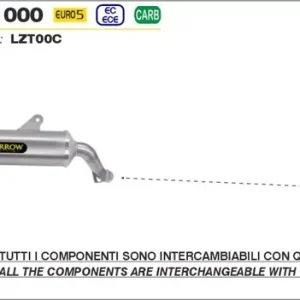 Arrow Race-Tech Endschalldämpfer Aluminium passend für Kawasaki Versys 1000 21-22 Wochenendangebot