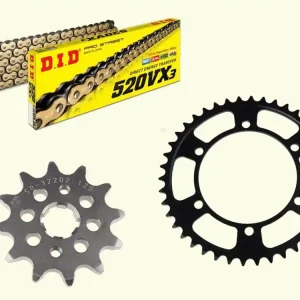 Bestpreis DID Kettensatz Motobi DL 125 Strada (Bj.22-) DID 520 Kette