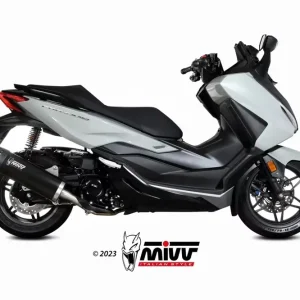 MIVV MOVER Endschalldämpfer Edelstahl Schwarz passend für Honda ADV SH FORZA 350 22-24 Schneller Versand